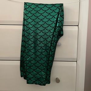 Alaroo Shiny Fish Scale Mermaid Leggings